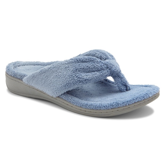 Vionic Shoes | Vionic Gracie Light Blue Slipper Sandals Size 6 | Poshmark